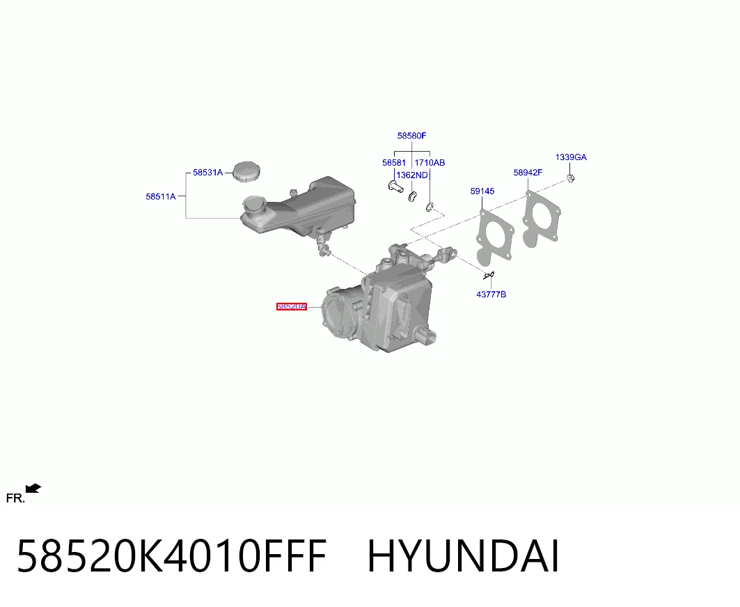 Cilindro mestre do freio Hyundai KONA  OS ao melhor preço