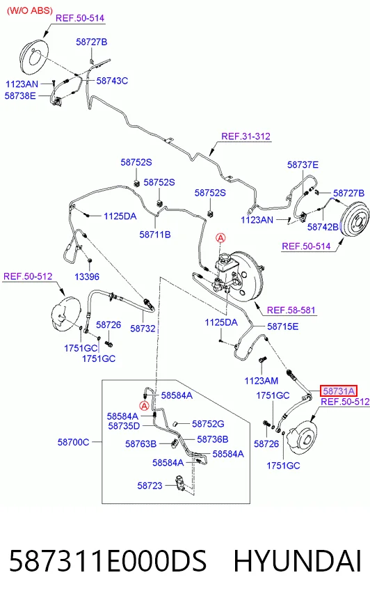 587311E000DS Hyundai/Kia