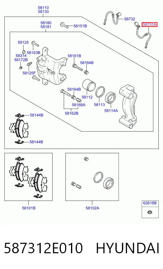 587312E010 Hyundai/Kia