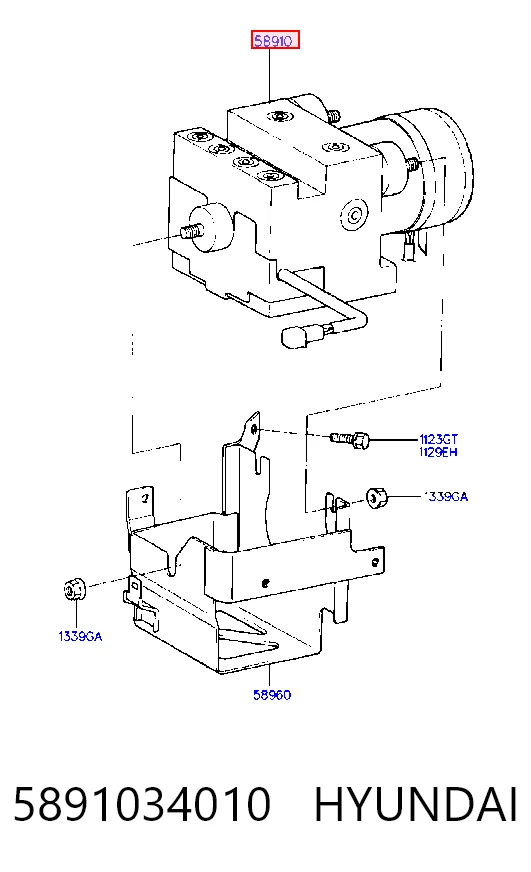 Unidade hidráulico de controlo ABS para Hyundai Sonata Y-3