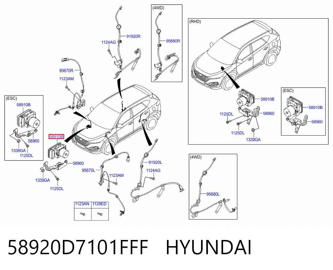 Unidade hidráulico de controlo ABS Hyundai Tucson III TL ao melhor preço