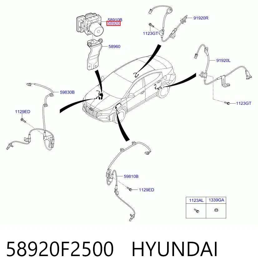 58920F2500 Hyundai/Kia