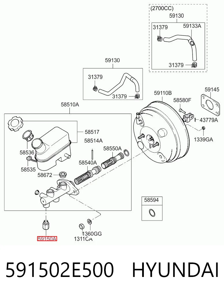 591502E500 Hyundai/Kia