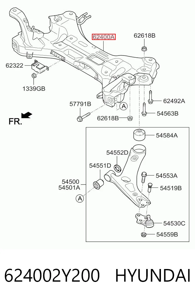 Viga de suspensão dianteira (plataforma veicular) KIA Sportage III SL