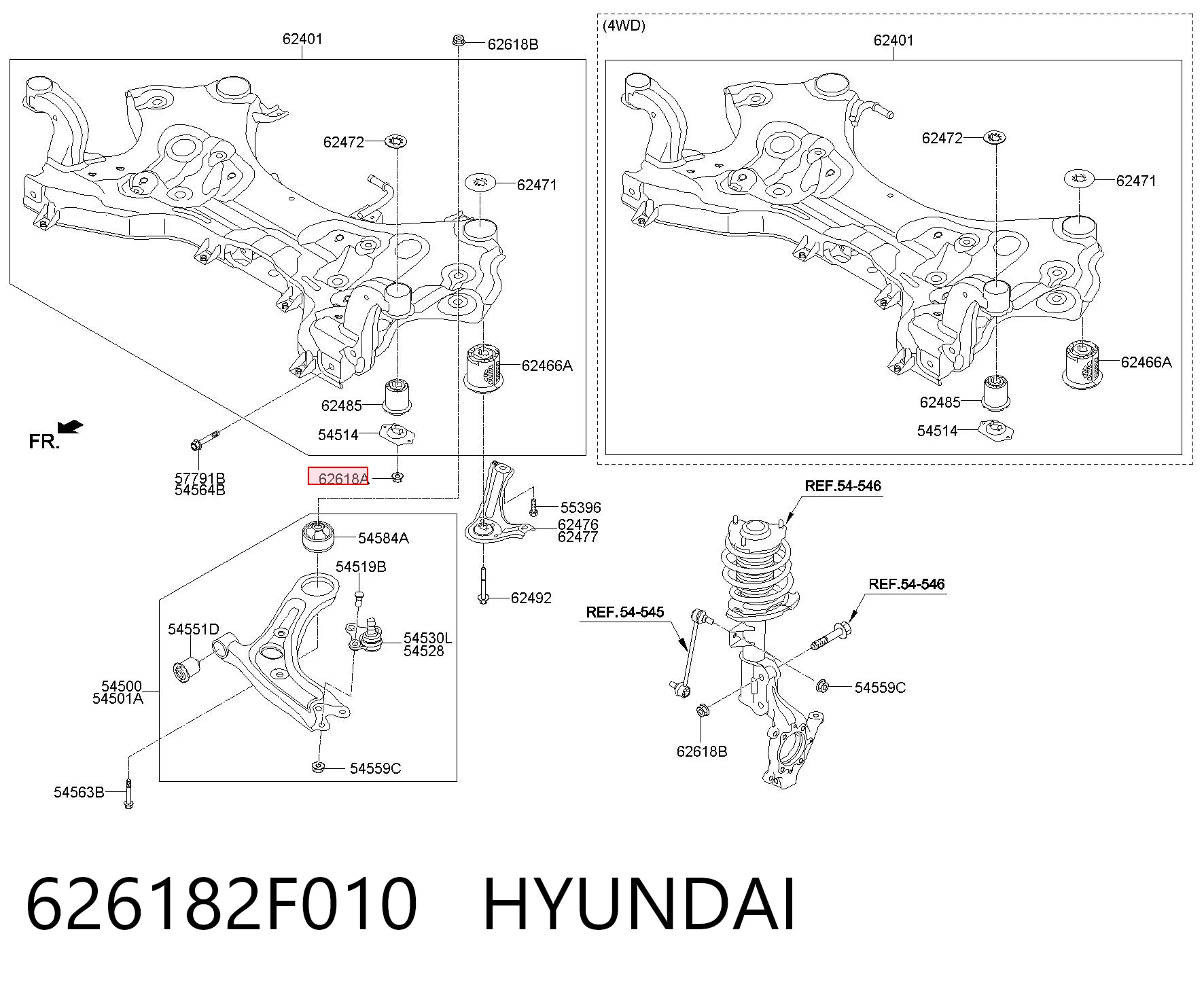 626182F010 Hyundai/Kia 