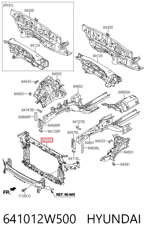 641012W500 Hyundai/Kia