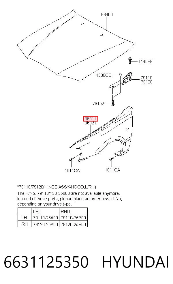 6631125350 Hyundai/Kia