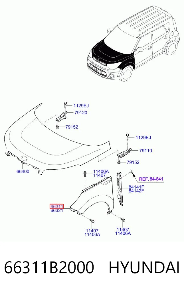 66311B2000 Hyundai/Kia