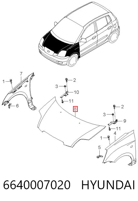 Compre Capota KIA Picanto 1