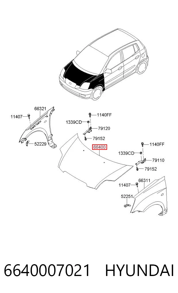 Capota KIA Picanto preço, a partir de 177,14 USD