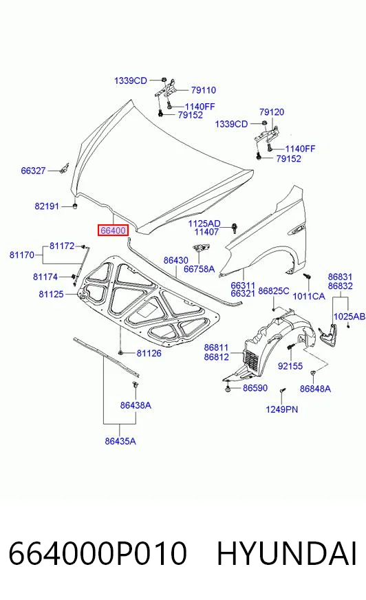 664000P010 Hyundai/Kia