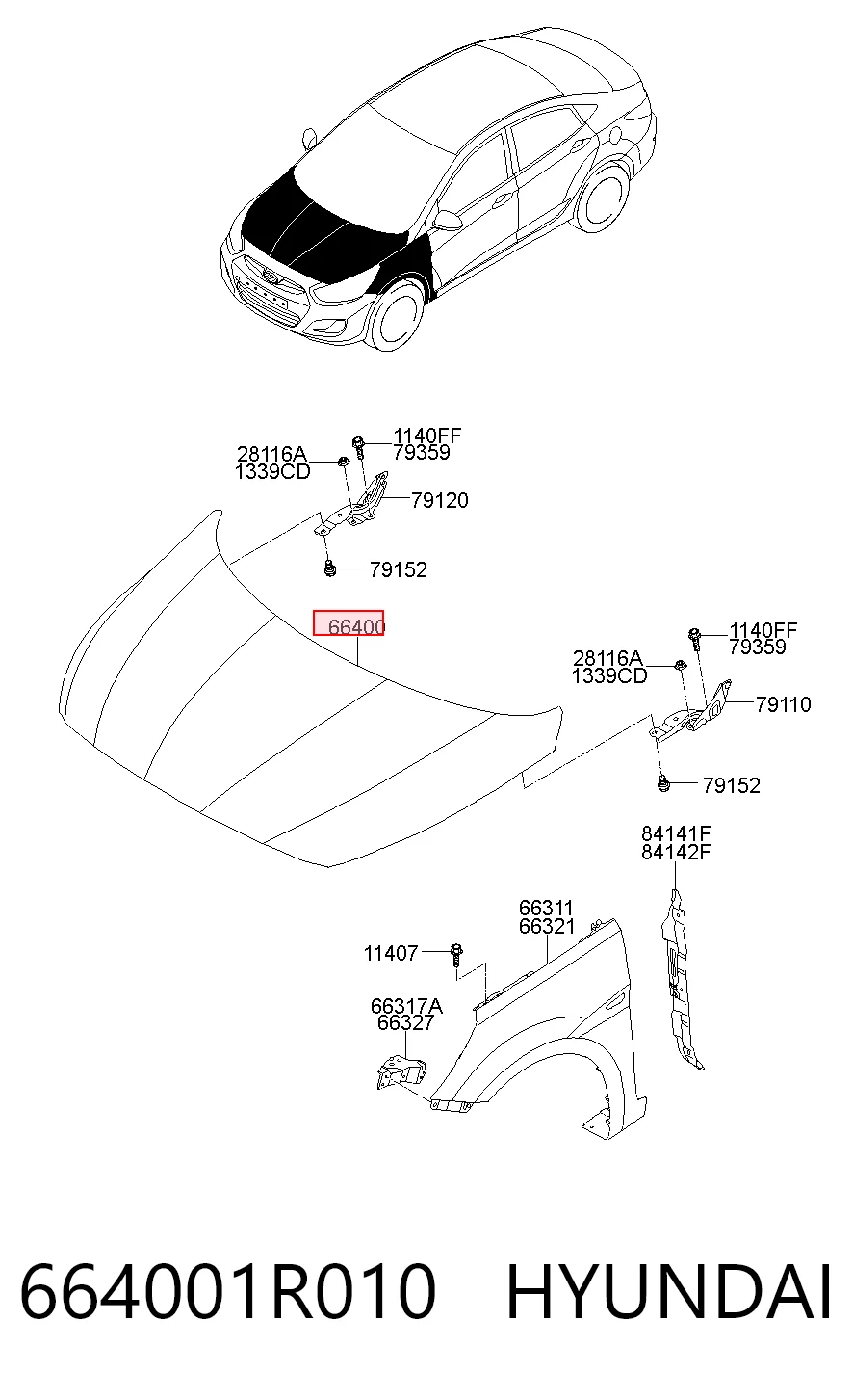664001R010 Hyundai/Kia