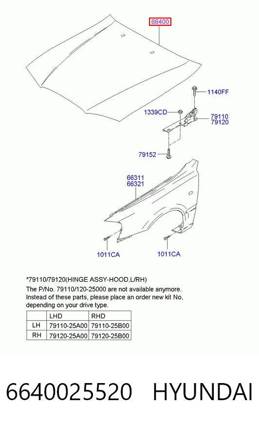 Capota Hyundai Accent preço, a partir de 171,96 USD