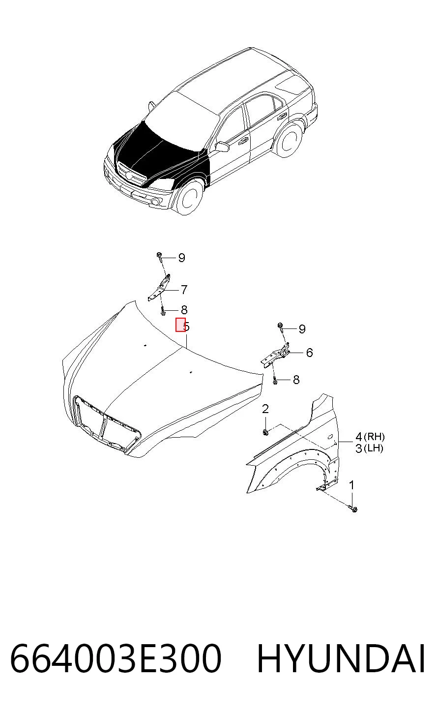 Capota para KIA Sorento I JC