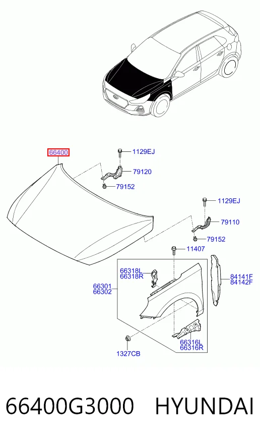 Capota para Hyundai I30  PD