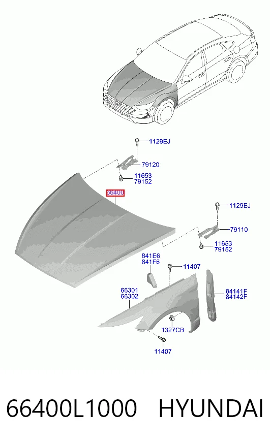 Capota Hyundai Sonata VIII DN8 ao melhor preço