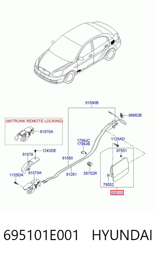 695101E001 Hyundai/Kia