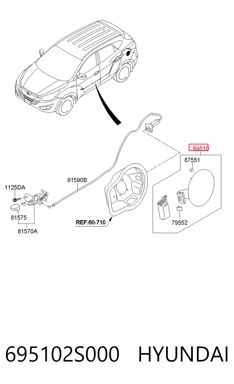 695102S000 Hyundai/Kia