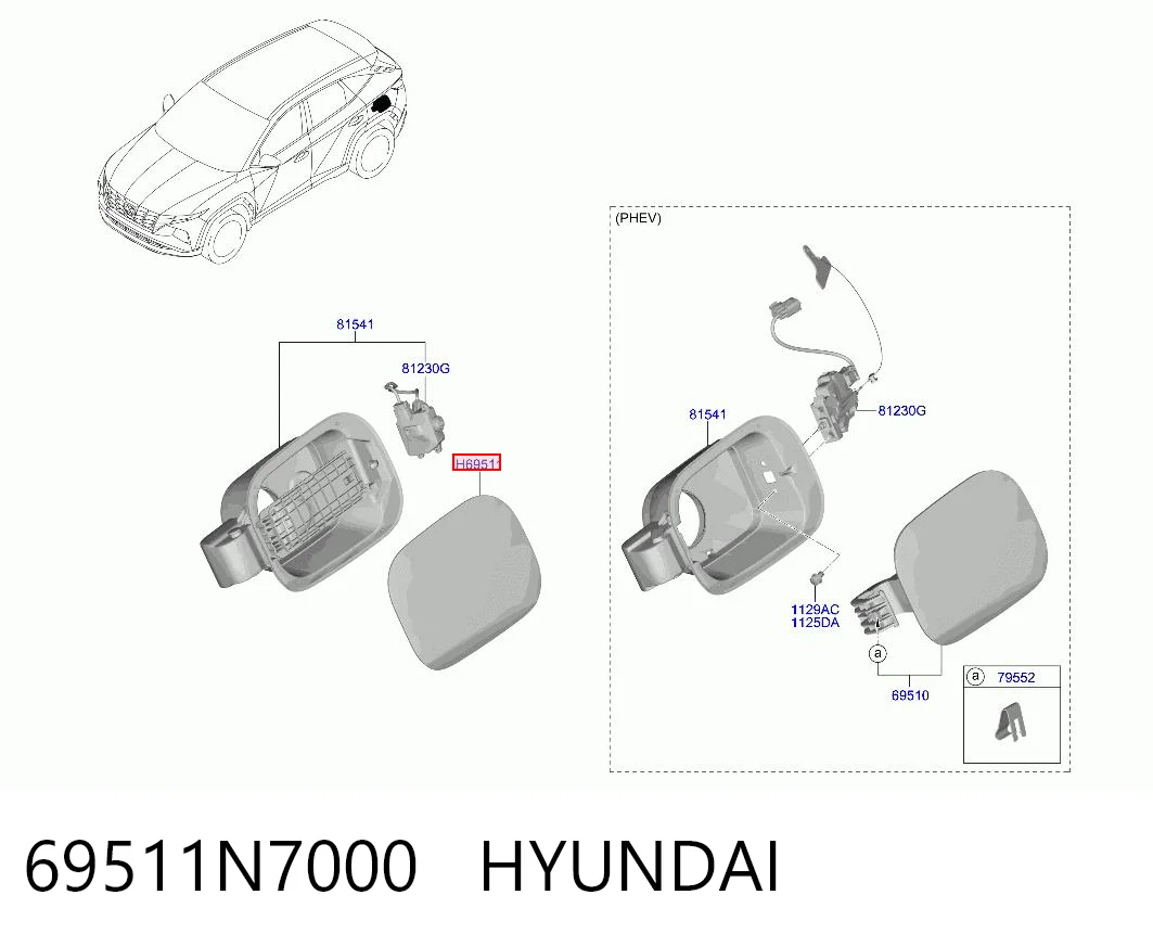 69511N7000 Hyundai/Kia