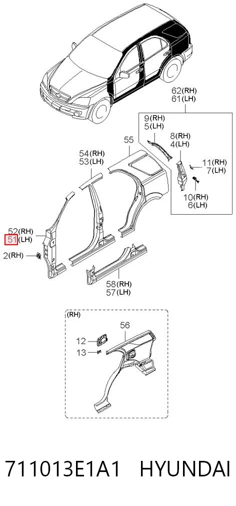 711013E1A1 Hyundai/Kia