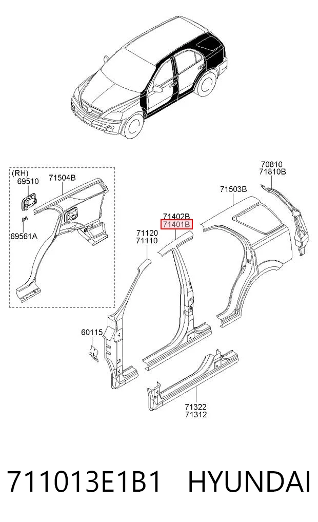 711013E1B1 Hyundai/Kia