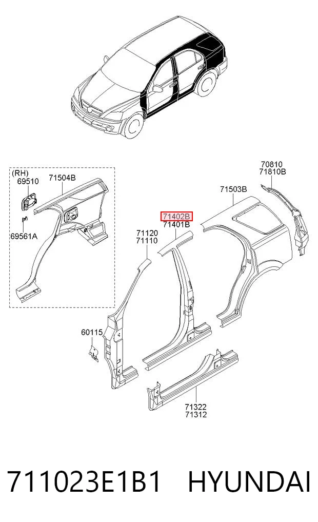 711023E1B1 Hyundai/Kia