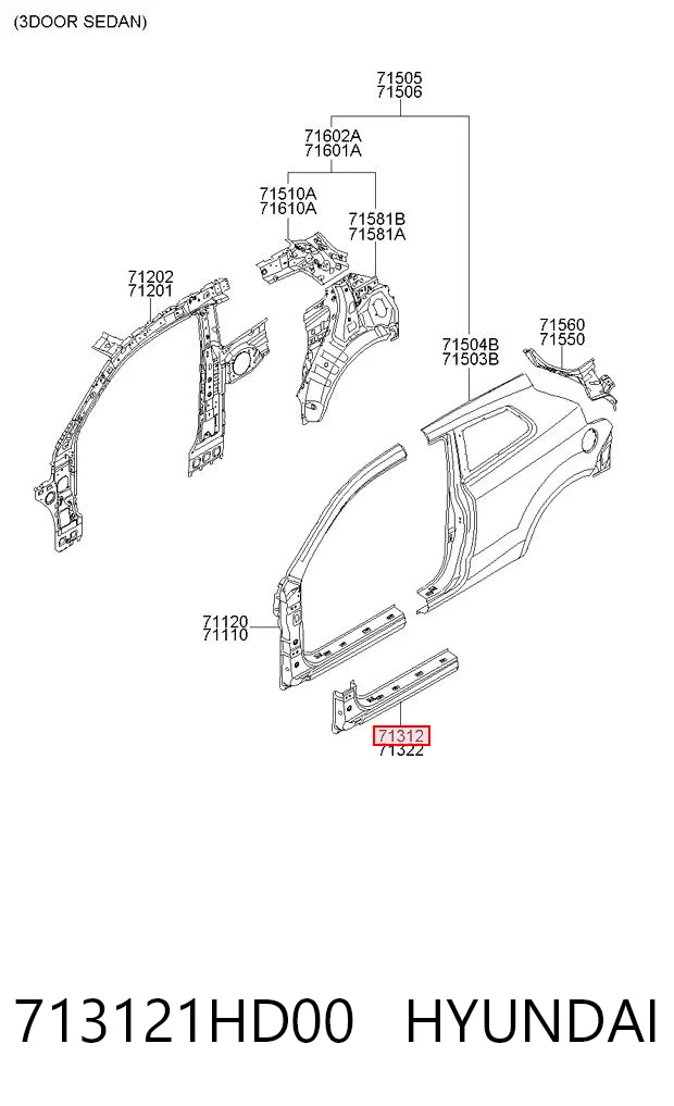 713121HD00 Hyundai/Kia