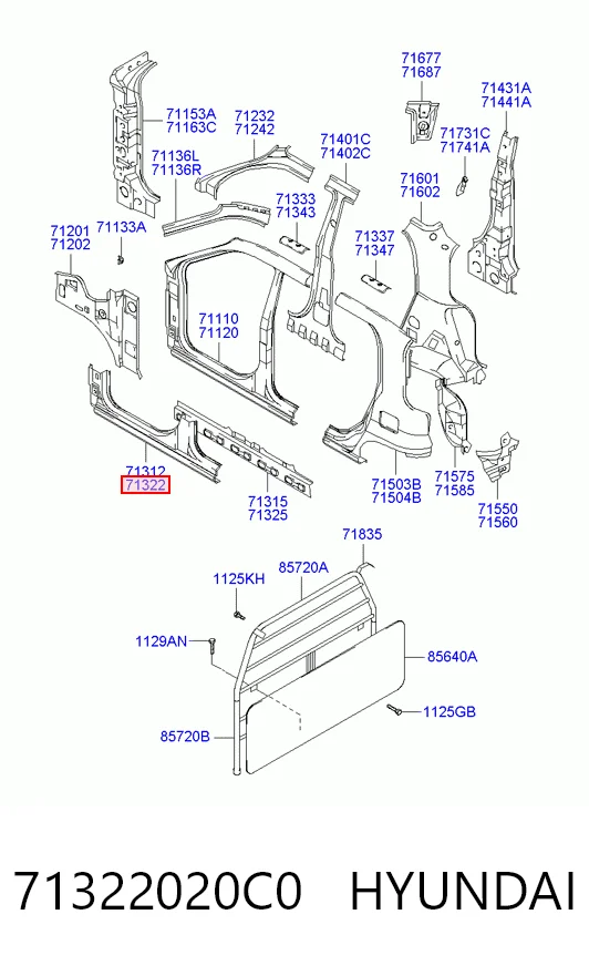 Acesso externo direito Hyundai Atos MX ao melhor preço