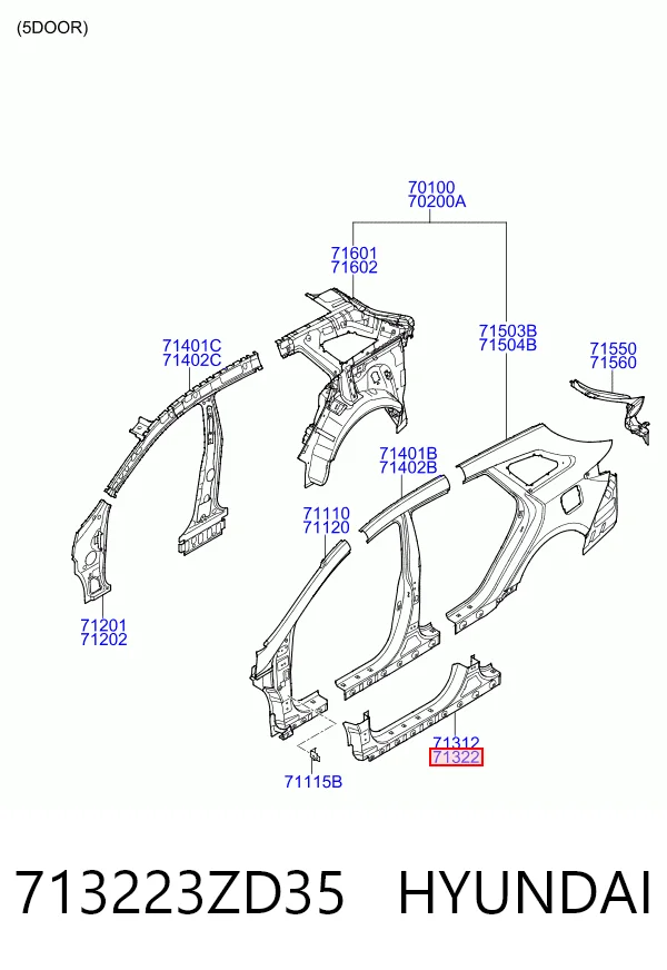 Acesso externo direito Hyundai I40 VF ao melhor preço
