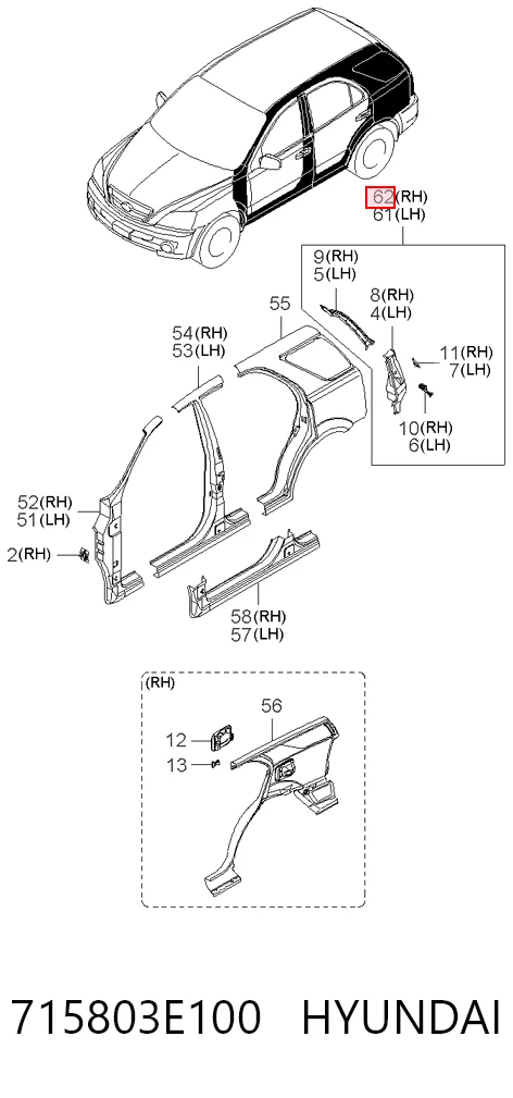 715803E100 Hyundai/Kia