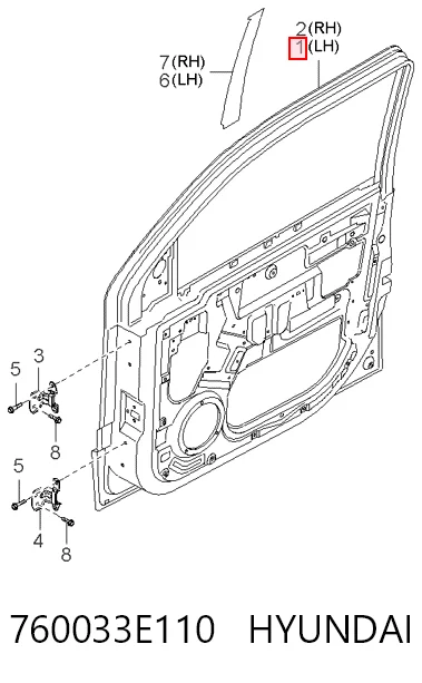 Porta dianteira esquerda KIA Sorento I JC