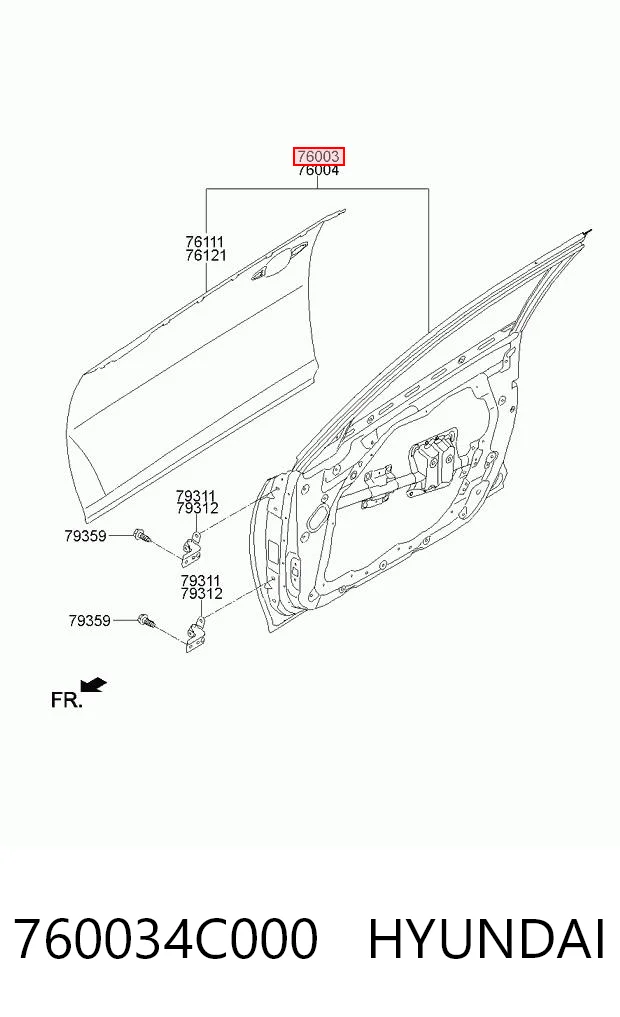 Porta dianteira esquerda para KIA Optima TF