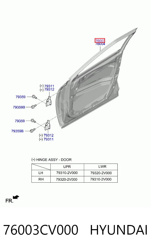 76003CV000 Hyundai/Kia