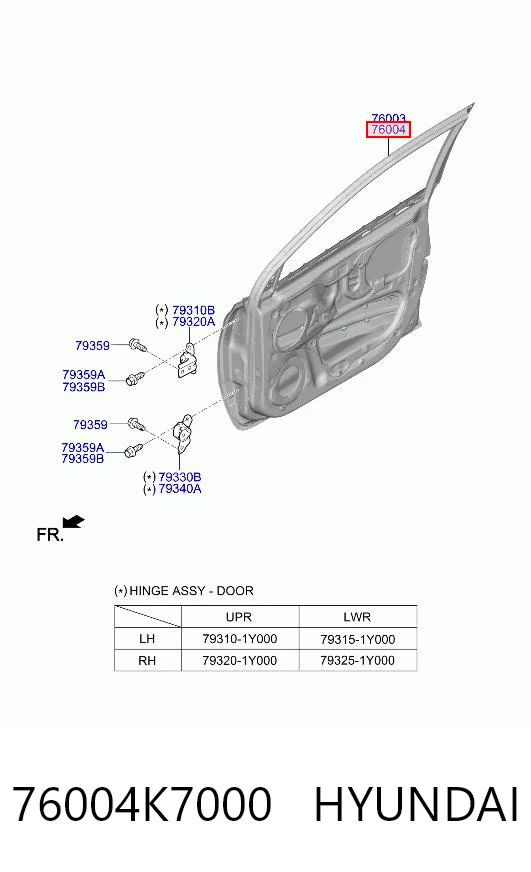 76004K7000 Hyundai/Kia