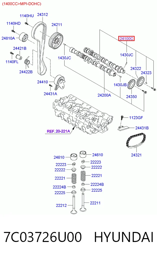 7C03726U00 Hyundai/Kia