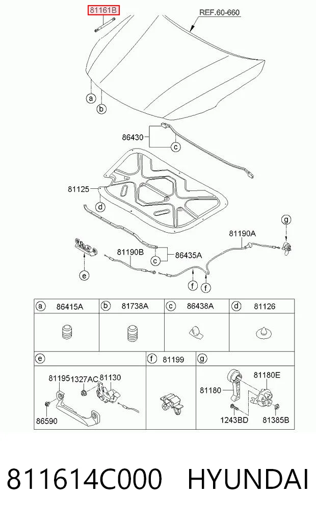 Amortecedor de tampa de porta-malas (de 3ª/5ª porta traseira) KIA Optima III TF