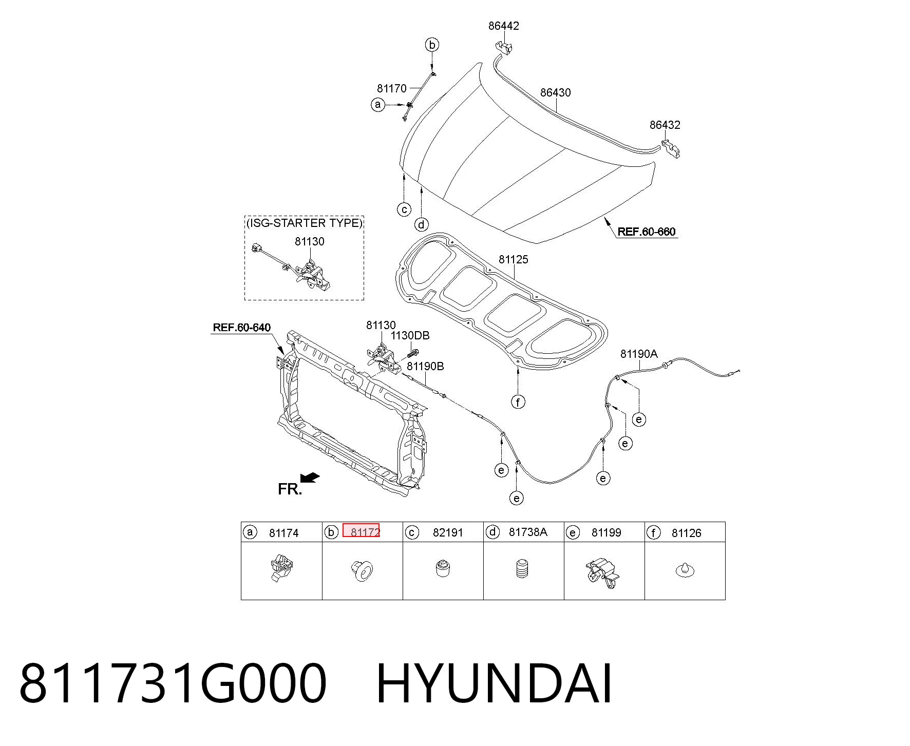 811731G000 Hyundai/Kia 