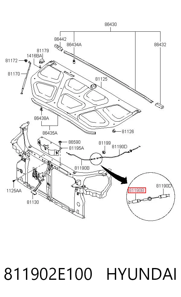 811902E100 Hyundai/Kia