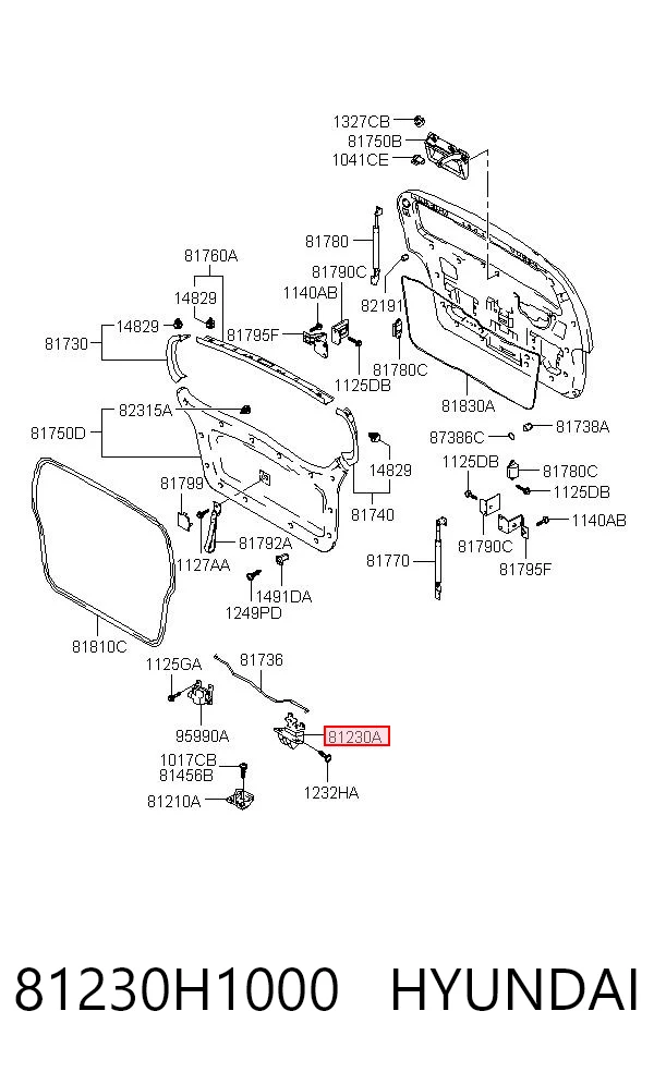 81230H1000 Hyundai/Kia