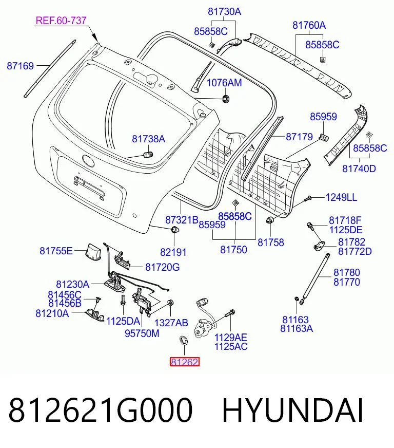 812621G000 Hyundai/Kia 
