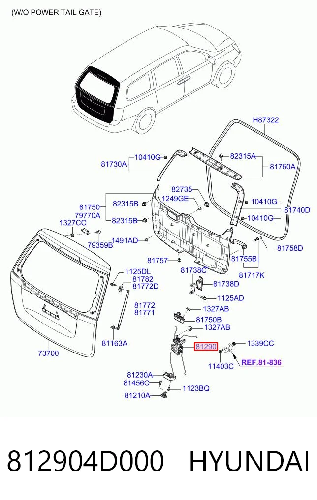 812904D000 Hyundai/Kia 