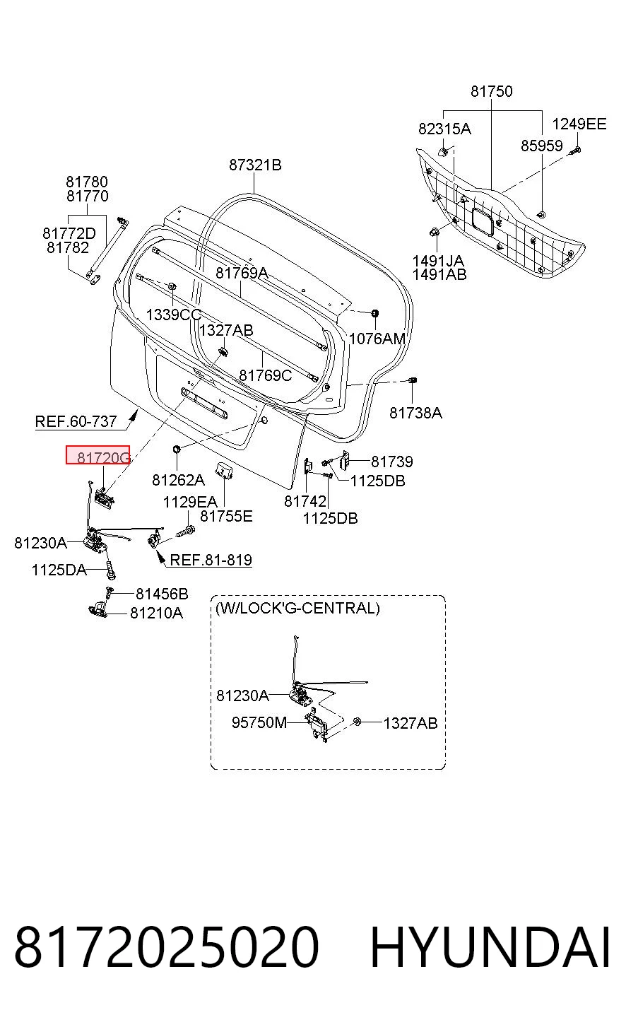 8172025020 Hyundai/Kia