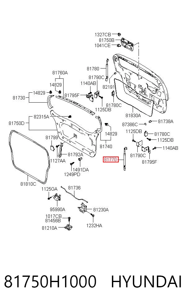 81750H1000 Hyundai/Kia