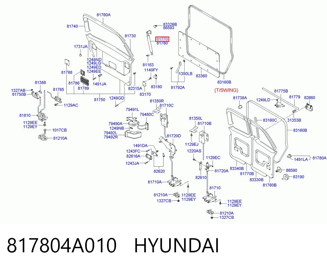 Compre Amortecedor de tampa de porta-malas (de 3ª/5ª porta traseira) Hyundai H-1 STAREX 