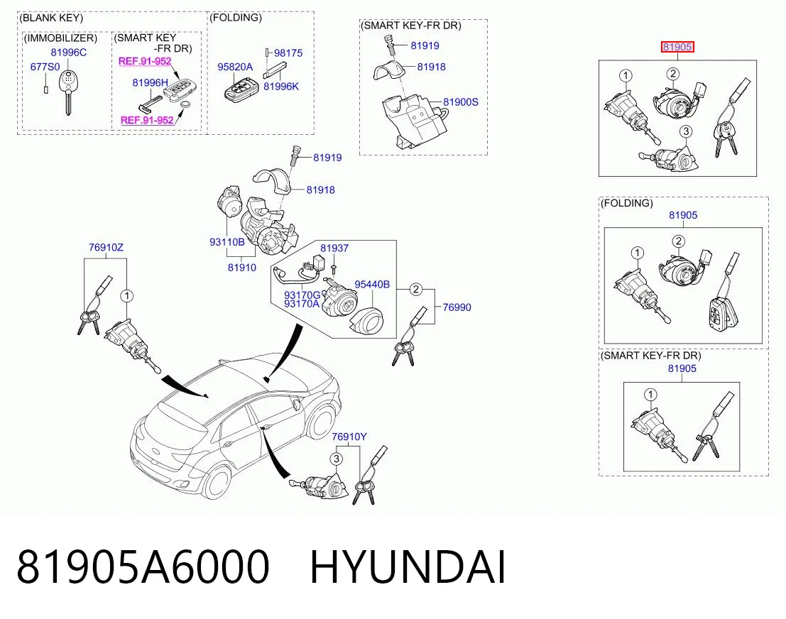 81905A6000 Hyundai/Kia