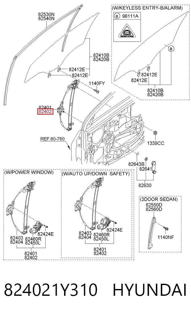 Mecanismo de acionamento de vidro da porta dianteira direita KIA Picanto preço, a partir de 79,71 USD