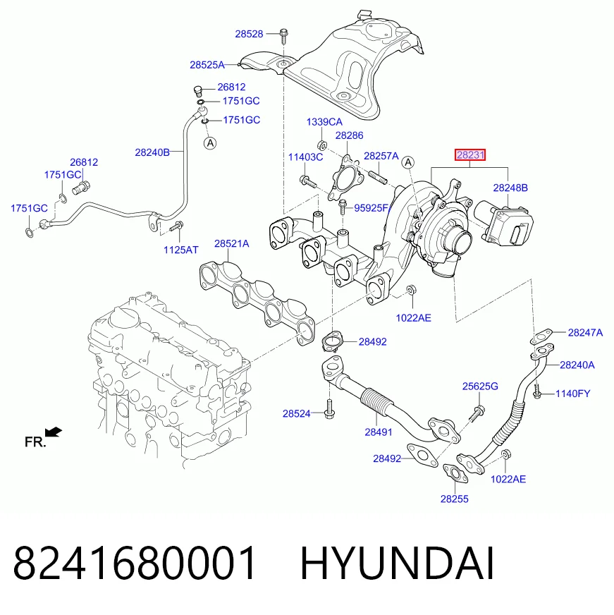 8241680001 Hyundai/Kia Turbina