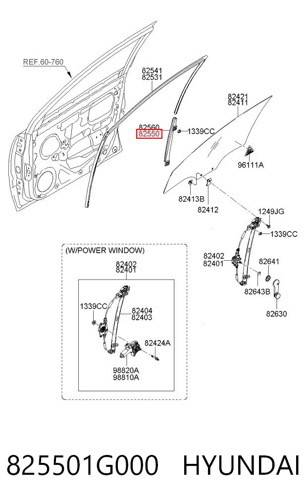 825501G000 Hyundai/Kia