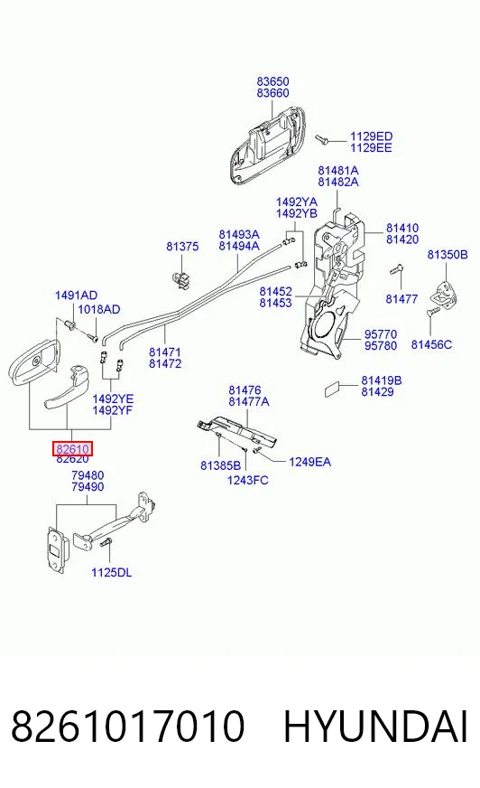 8261017010 Hyundai/Kia