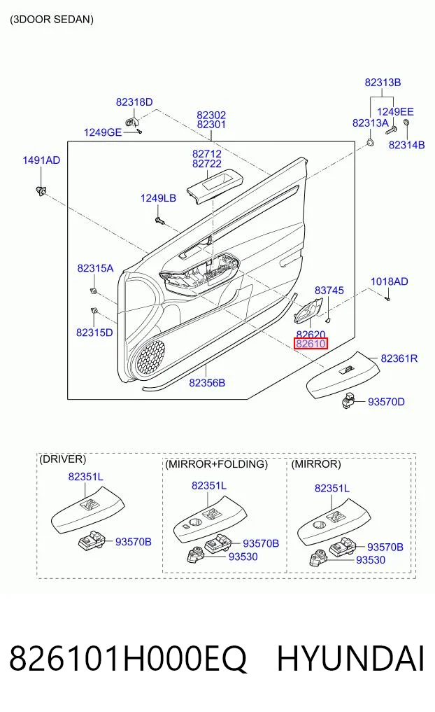 826101H000EQ Hyundai/Kia